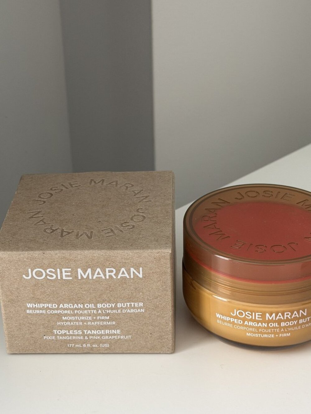 NWT Josie Maran Whipped Argan Oil Body Butter Topless Tangerine